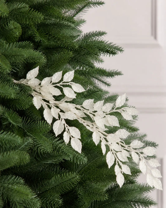 Vara de Hojas Blancas Decorativas