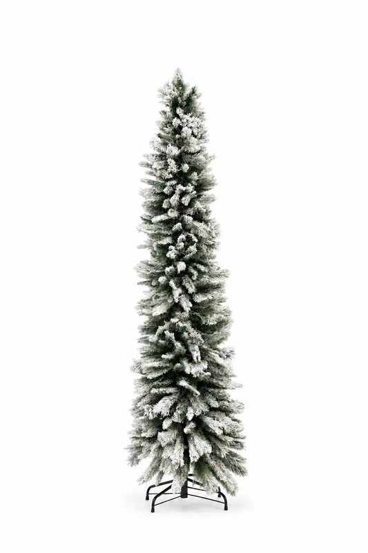 Árbol de Pino Nevado Tipo Lápiz 2.10 m