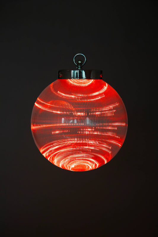 Esfera Luminosa LED Roja Diseño Prismático