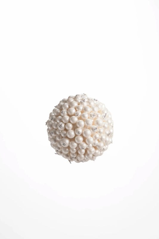 Esfera Navideña de Bayas Blancas 11.5cm