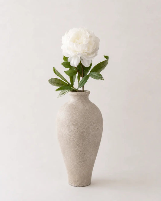Vara de Peonía Artificial Blanca 72cm