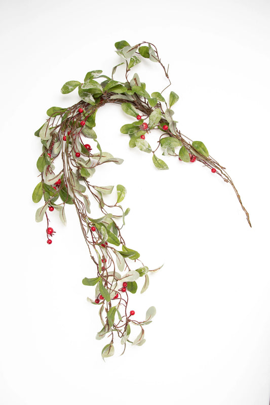 Guirnalda de Hoja de Laurel con Bayas Rojas