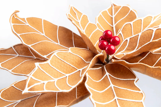 Flor Nochebuena Color Jengibre