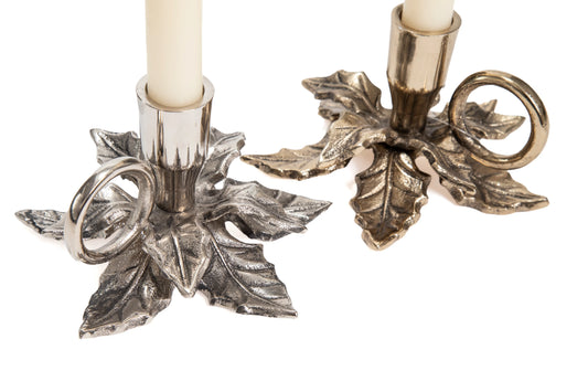 Candelabro de Hoja de Acebo