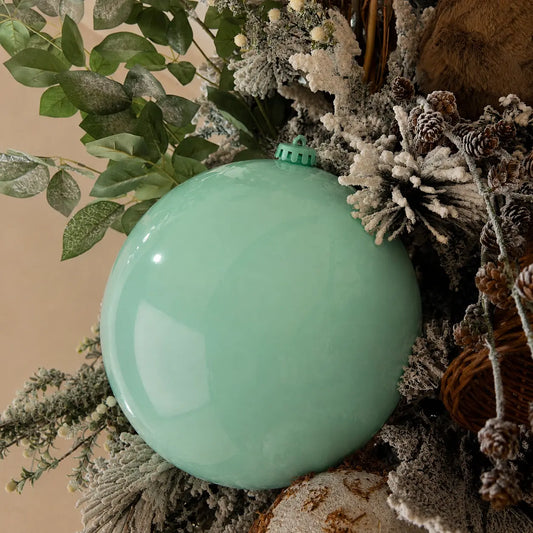 Esfera Navideña Verde Menta 20 cm