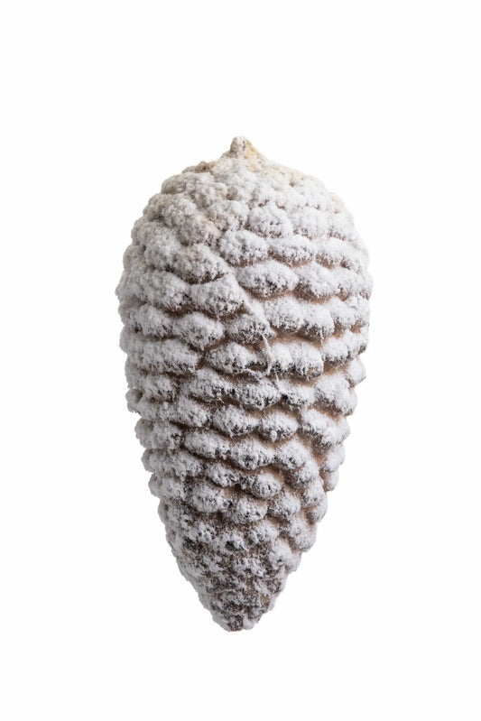 Piña Navideña Nevada Decorativa 25cm