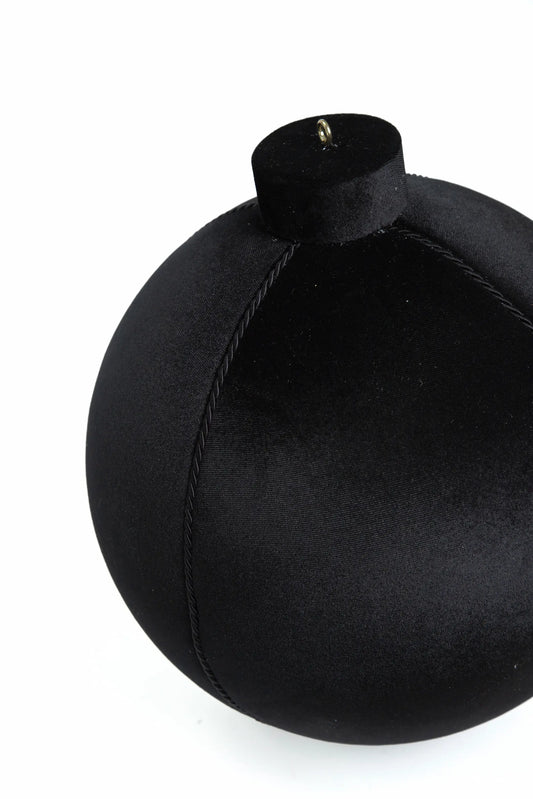 Esferón Navideño Terciopelo Negro