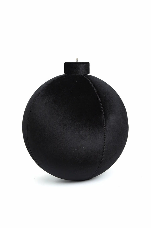 Esferón Navideño Terciopelo Negro