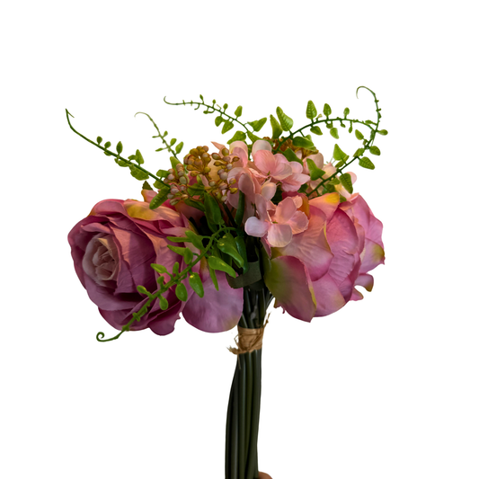 Mini Buquet de Rosas Silvestres - Rosa Vintage