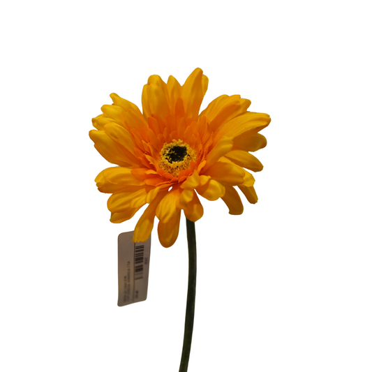 Vara de Gerbera Artificial Premium - Amarillo Vibrante