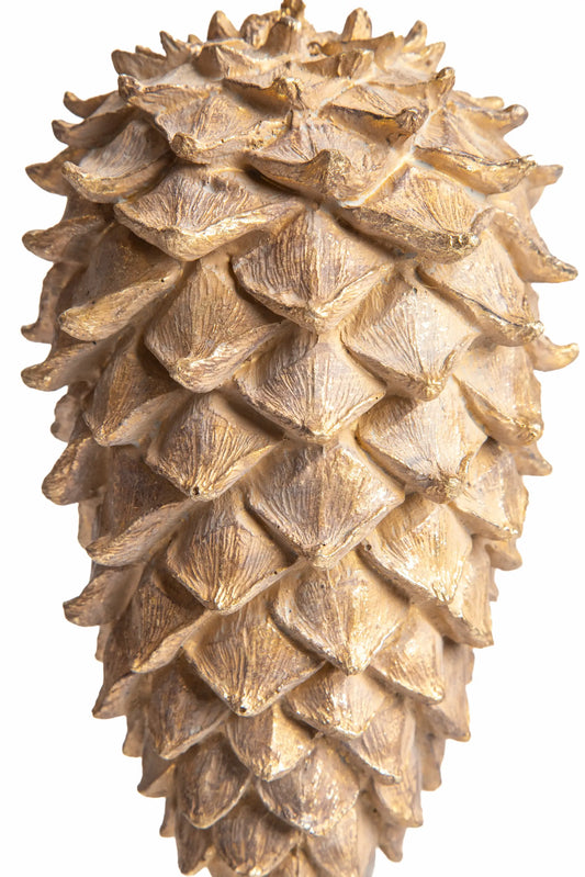 Piña Decorativa Dorada 22 cm