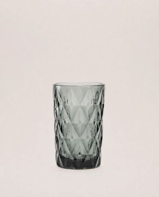 Vaso de Cristal Tallado Humo