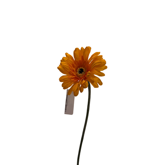 Vara de Gerbera Artificial Premium - Amarillo Vibrante