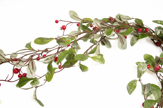 Guirnalda de Hoja de Laurel con Bayas Rojas