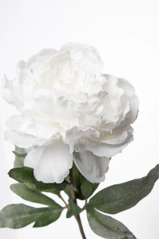 Vara de Peonía Artificial Blanca 72cm