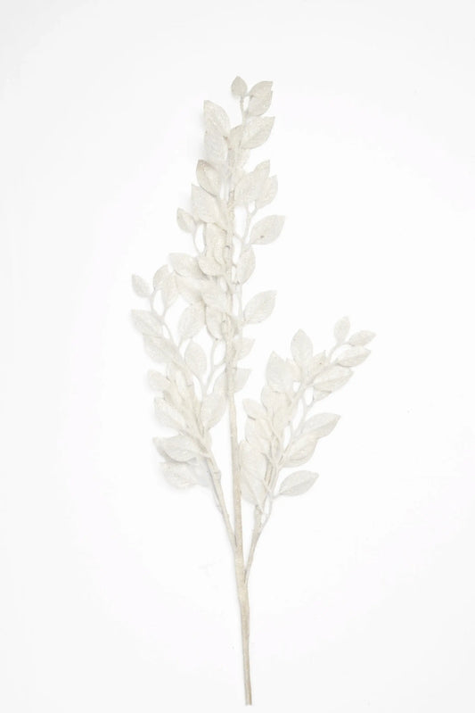Vara de Hojas Blancas Decorativas
