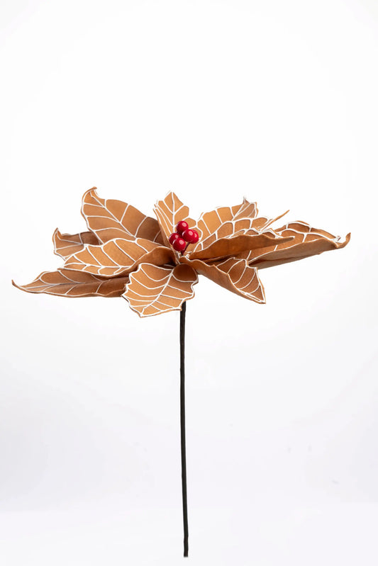 Flor Nochebuena Color Jengibre