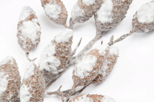 Vara de Piñas Nevadas Decorativas