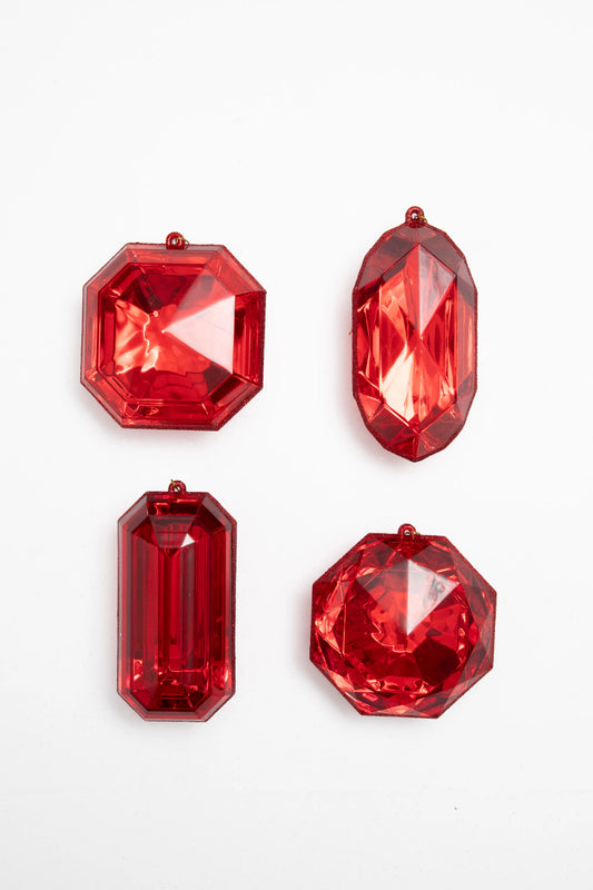 Set de 4 Gemas Decorativas 10/12cm