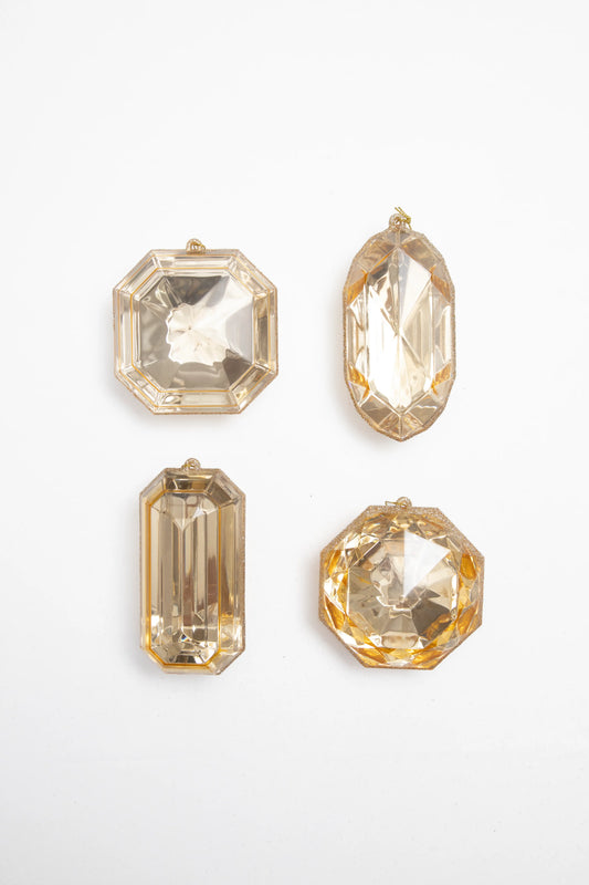Set de 4 Gemas Decorativas 10/12cm