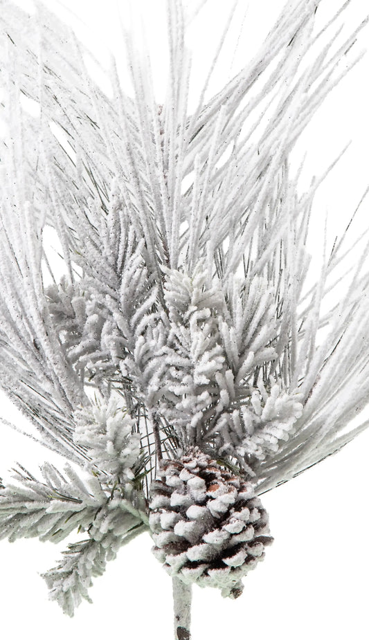 Vara de Pino Nevada con Piña