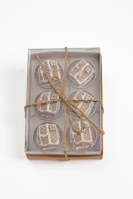 Set de 6 Velas de Té Navideñas