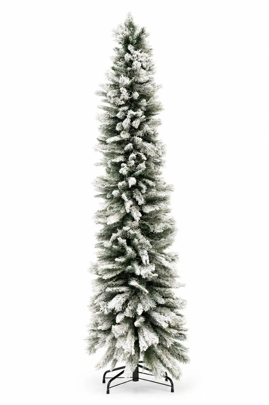 Árbol de Pino Nevado Tipo Lápiz 2.40 M