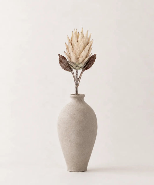 Flor de Protea con Brillantina